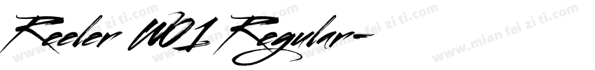 Reeler W01 Regular字体转换